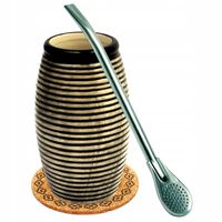 Zestaw akcesoriów do Yerba Mate Matero Kubek do auta Bombilla