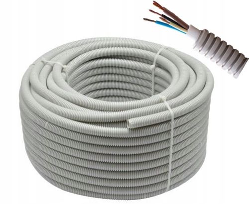 Peszel Rura Karbowana do Kabli Szara RKLS 20/16 mm 320N 50 m krążek na Arena.pl