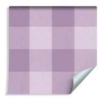 Tapeta Modna Fioletowa Krata