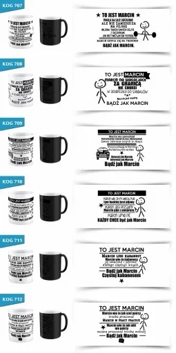 KUBEK magiczny TO JEST MARCIN BĄDŹ JAK TWOJE IMIĘ zdjęcie 4