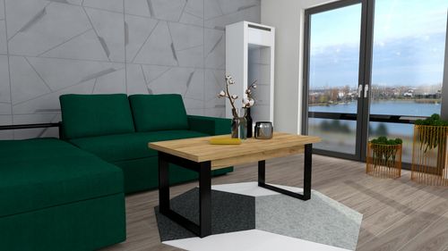 NOWOCZESNY STOLIK KAWOWY ŁAWA DO SALONU LOFT na Arena.pl