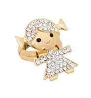 pierścionek złoty z cyrkoniami