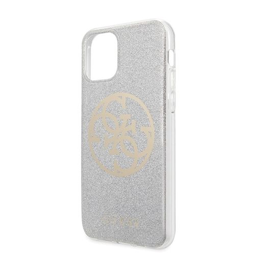 Guess Circle Glitter 4G - Etui do iPhone 11 Pro (Light Grey) na Arena.pl