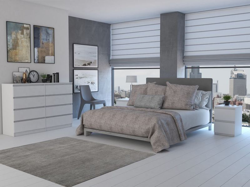 KOMODA MALWA M8 140 - BIEL zdjęcie 3