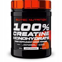 SCITEC 100% CREATINE 300G KREATYNA MONOHYDRAT SIŁA MASA MIĘŚNIE POBUDZENIE