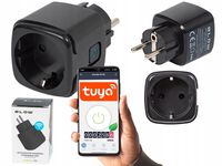 Inteligentne gniazdko sterowane WiFi TUYA V3 czarne