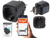Inteligentne gniazdko sterowane WiFi TUYA V3 czarne