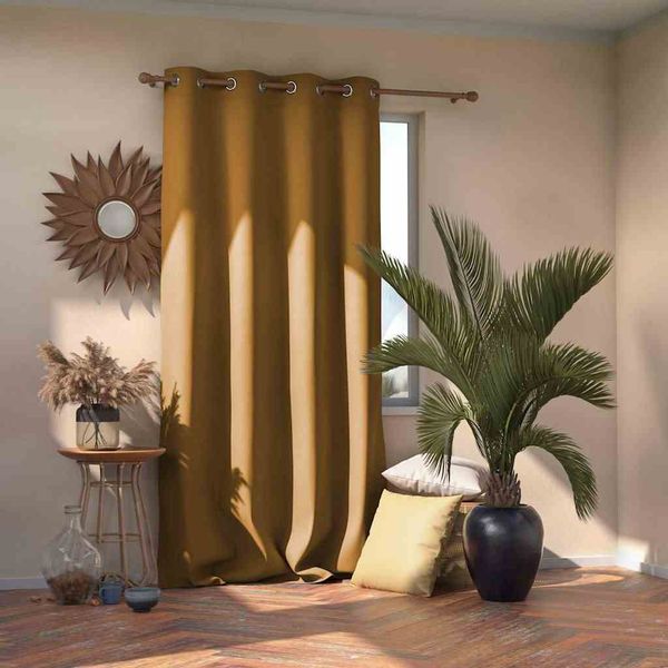 CURT/AH/BLACKOUT/EYELETS/MUSTARD/140X270/1PC zdjęcie 4