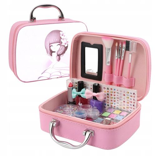 KUFEREK Z KOSMETYKAMI DO MAKIJAŻU MAKE UP DLA DZIECI I LAMPA UV DO PAZNOKCI na Arena.pl