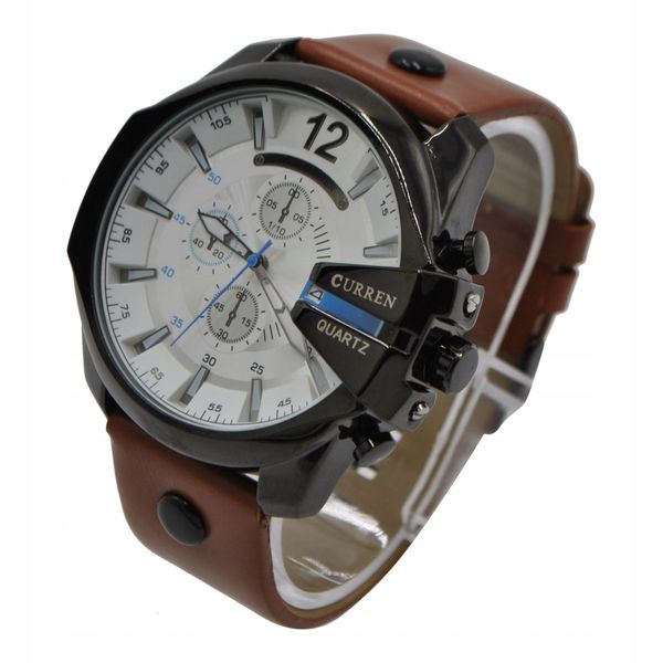 ZEGAREK MĘSKI Curren ELEGANCKI Datownik WR50 W2 zdjęcie 2