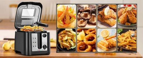 FRYTKOWNICA FRYTOWNICA MOCNA 2,5L ŁATWE SZYBKIE SMAŻENIE FRYTEK na Arena.pl