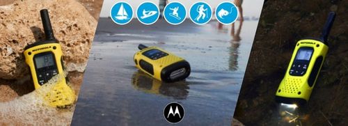 2x MOTOROLA T92 H2O WODOODPORNE KRÓTKOFALÓWKI ZASIĘG DO 10km + FUTERAŁ na Arena.pl