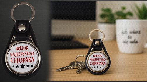 Brelok najlepszego chłopaka prezent upominek dzień chłopaka okrągły na Arena.pl