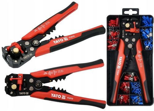 YATO ŚCIĄGACZ IZOLACJI SZCZYPCE Z ZESTAWEM KONEKTORÓW 205 MM 191 EL. na Arena.pl