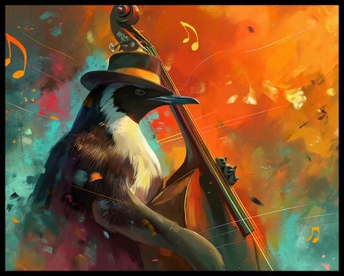 Plakat 76x60,5cm Pingwinia Nuta na Arena.pl