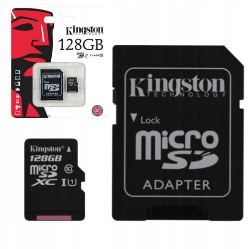 128GB microSD Kingston micro SDXC CL10 A1 100MB/s na Arena.pl