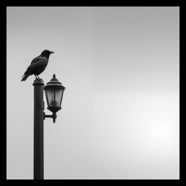 Plakat 40x40cm Samotny Postój Kruka zdjęcie 2