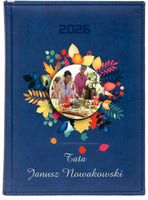 KALENDARZ A6 2026 TYGODNNIOWY prezent dla tatyz nadrukiem ze zdjeciem