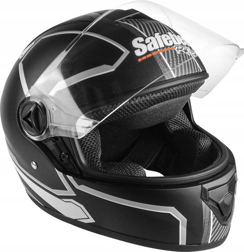 KASK SZCZĘKOWY MOTOCYKLOWY CZARNY MAT SKUTER QUAD GOKART L na Arena.pl