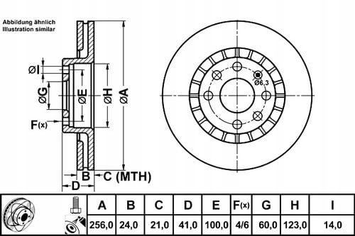 TARCZA HAM PRZOD 256X24 V POWER DISC ATE na Arena.pl