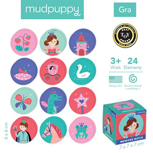 Mudpuppy Gra Mini Memory Księżniczka na Arena.pl