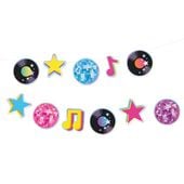 Girlanda imprezowa kolorowe Retro Disco, 150 cm