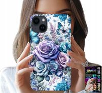 ETUI DO IPHONE 13 - KWIECISTE WZORY RÓŻEKWIATKI CASE + SZKŁO