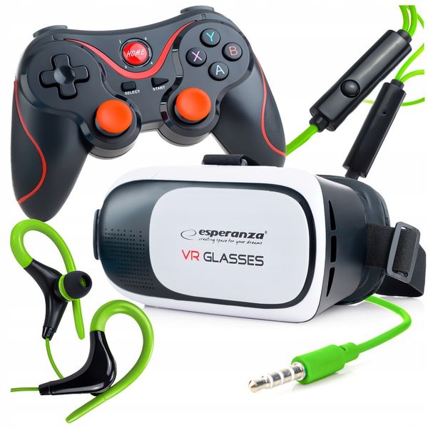 OKULARY VR GOGLE DO TELEFONU+ KONTROLER BLUETOOTH zdjęcie 1