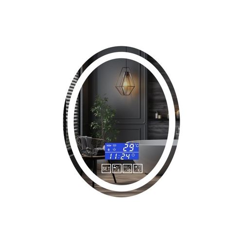 IREDA Lustro łazienkowe z oświetleniem, 80x60cm, głośnik na Arena.pl