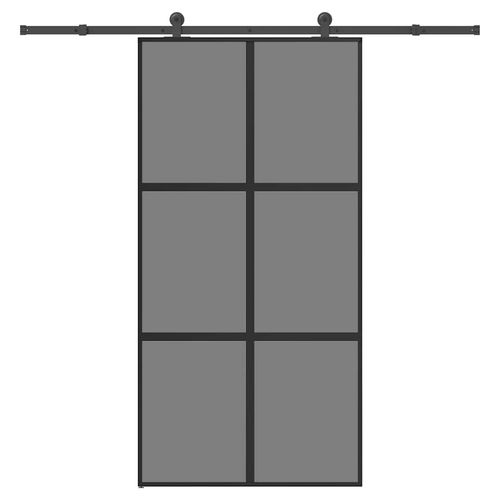 Drzwi przesuwne z zestawem okuć Szkło hartowane i aluminium na Arena.pl