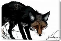 Obraz 100x70cm Nieufny Lis