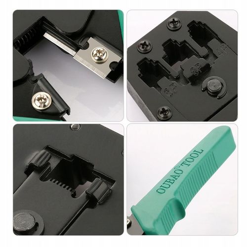 ZESTAW TESTER KABLI NS-468 ZACISKARKA ŚCIĄGACZ IZOLACJI 100 WTYK RJ45 ETUI na Arena.pl