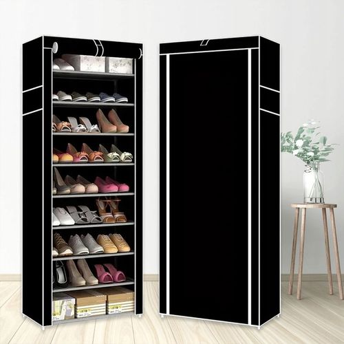 SZAFKA MATERIAŁOWA NA BUTY UBRANIA REGAŁ PÓŁKA GARDEROBA 9 PÓŁEK DUŻA na Arena.pl