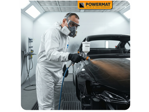 PISTOLET LAKIERNICZY DO MALOWANIA LAKIEROWANIA HVLP 1,4 MM ZBIORNIK 600 ML na Arena.pl