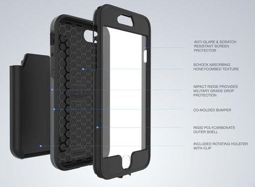 Incipio Performance Series Max - Pancerne etui iPhone 7 Plus (White/Blue) na Arena.pl