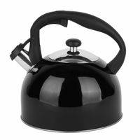 CZAJNIK Z GWIZDKIEM STALOWY CZARNY TADAR LARRY 3 L GAZ INDUKCJA