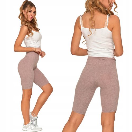 Moraj Mocno Kryjące Legginsy Kolarki Wysoki Stan beżowe 850-018 L/XL na Arena.pl