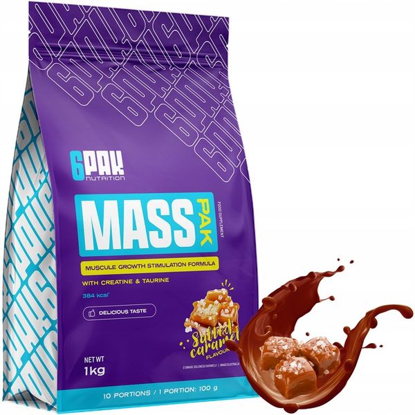 MASS PAK 1KG GAINER COMPLEX BIAŁKO KREATYNA MASA zdjęcie 1