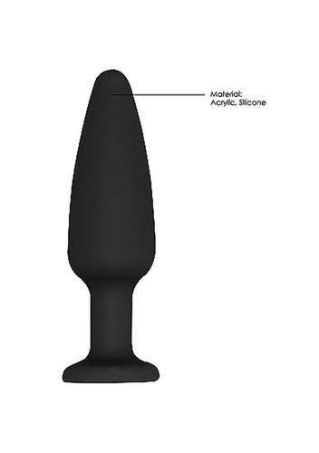 cone-shaped diamond butt plug - black na Arena.pl