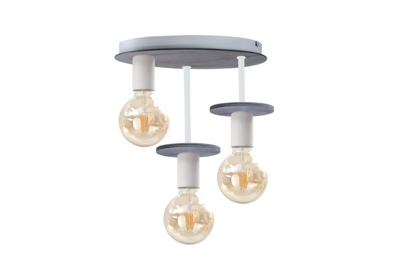 Lampa sufitowa 3xE27 SATURN GREY zdjęcie 1