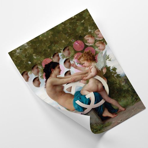 Plakat, Kobieta z amorem 70x100 na Arena.pl