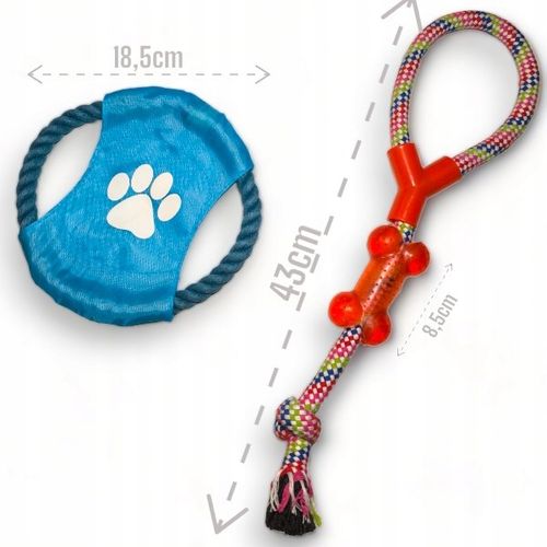10 szt ZESTAW ZABAWEK DLA PSA SZARPAK DYSK GRYZAK PIŁKA SZNURY AKTYWNE PSY na Arena.pl