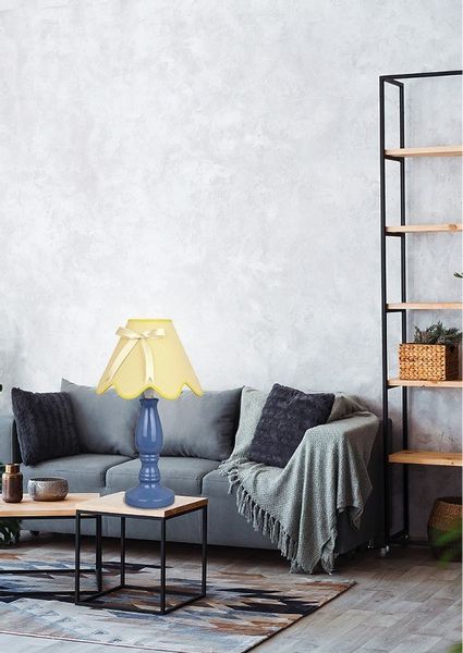 Lola lampka gabinetowa 1x40W E14 niebiesko żółta zdjęcie 2
