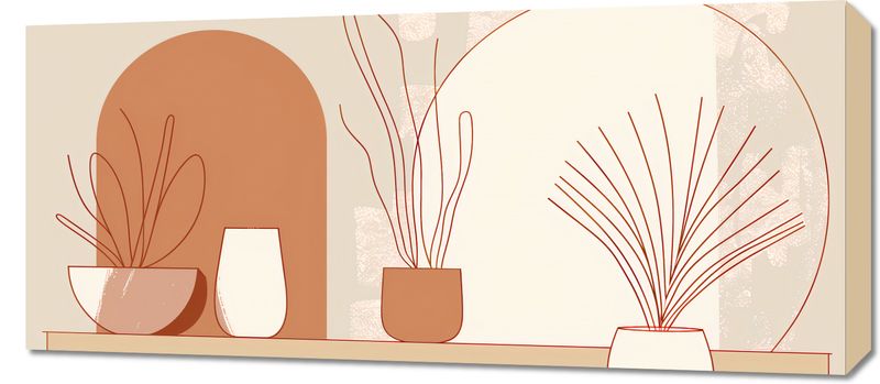 Obraz 90x40cm Widok Roślin zdjęcie 1