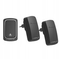 DZWONEK BEZPRZEWODOWY DO DRZWI BEZBATERYJNY WODOODPORNY QX-100 2x +NADAJNIK