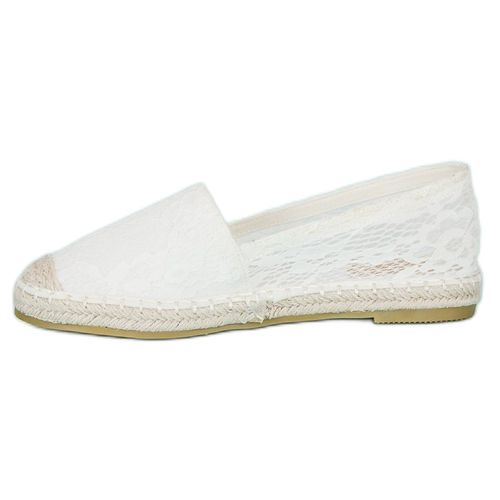 Białe koronkowe espadryle r.39 na Arena.pl