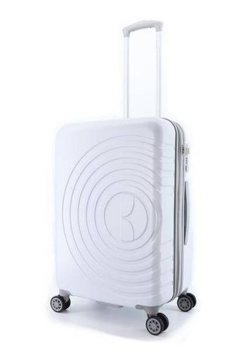 Walizka średnia ELLE Debossed biała na Arena.pl