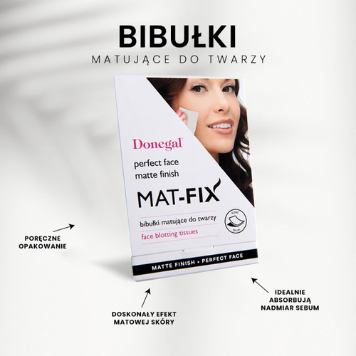 Donegal Mat-Fix Bibułki matujące do twarzy 50 szt. na Arena.pl