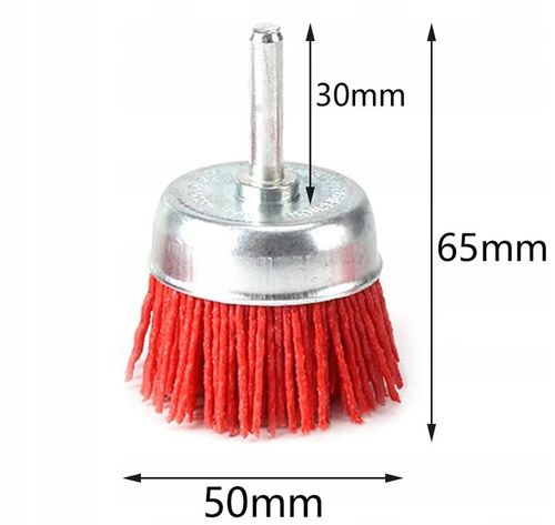 ZESTAW SZCZOTEK NYLONOWYCH DO WIERTARKI WKRĘTARKI STALI METALU DREWNA 5 szt na Arena.pl