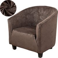 POKROWIEC NA FOTEL KLUBOWY WELUR PREMIUM BRĄZOWY